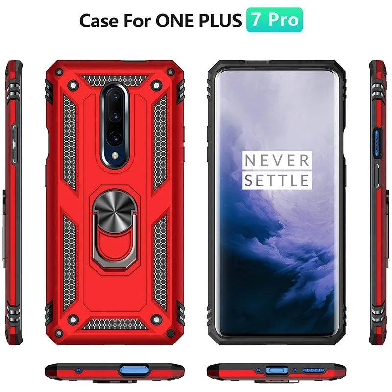 2022 Luxury Armor Ring Bracket Phone case For OnePlus 7 Pro Case