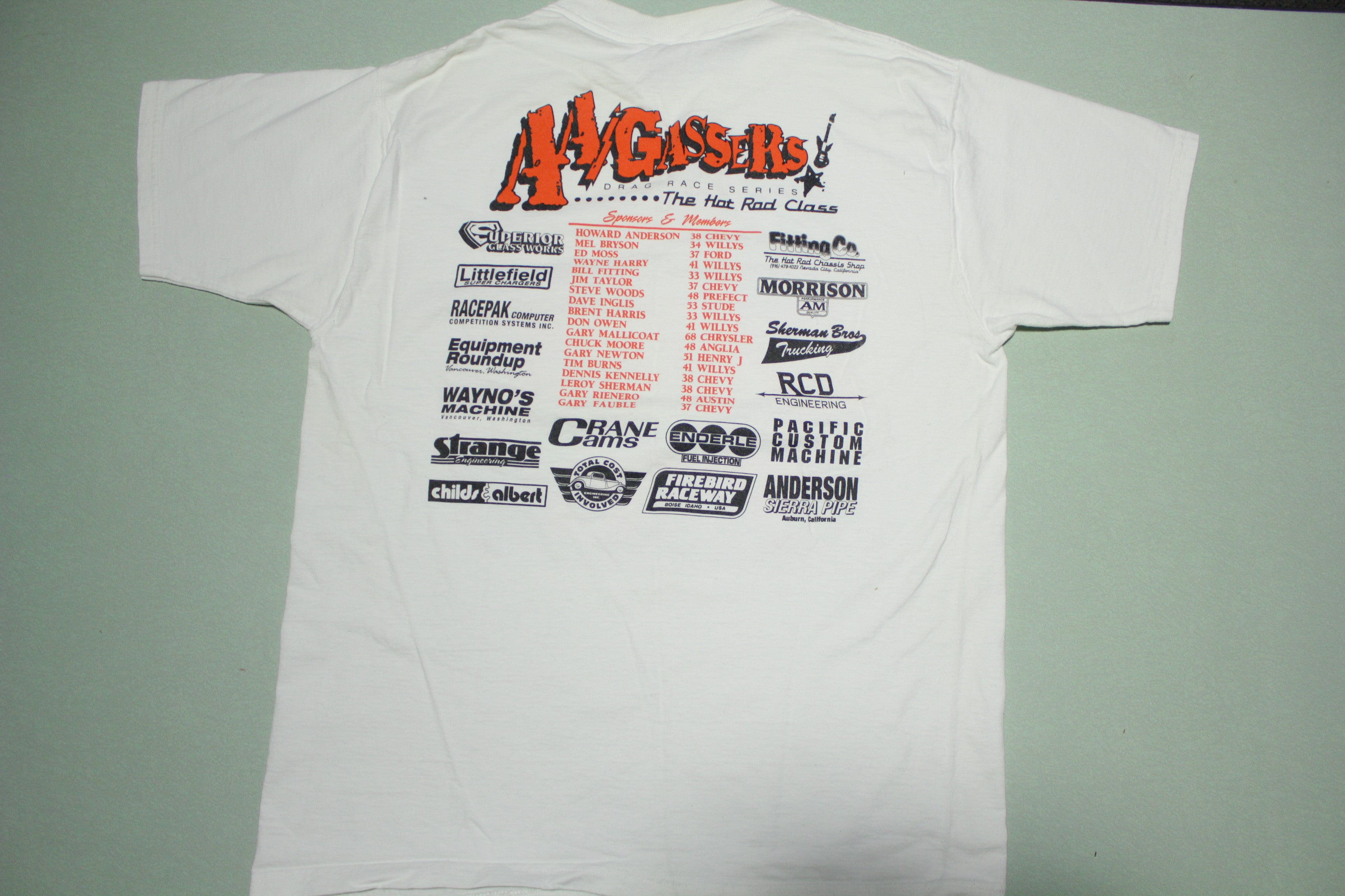 AA Gassers Hot Rod Drag Race 1999 Champ Vintage 90's T-Shirt