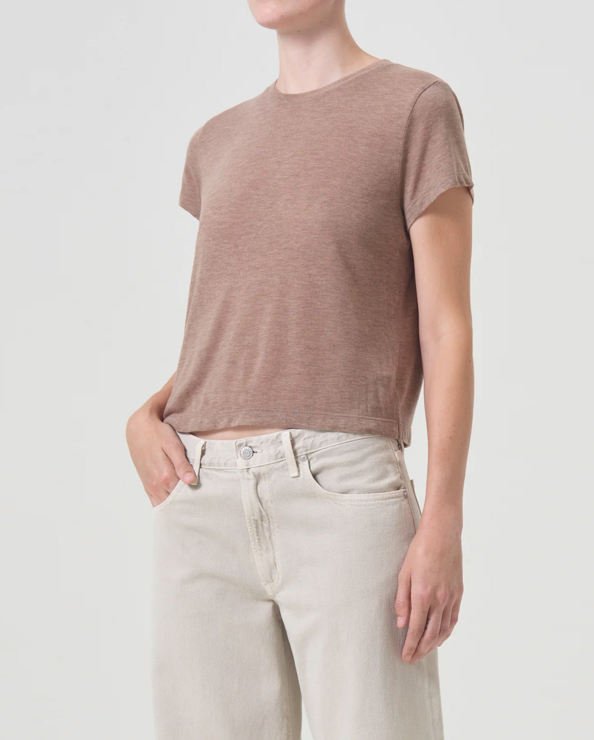 ADINE SHRUNKEN TEE / CHAI