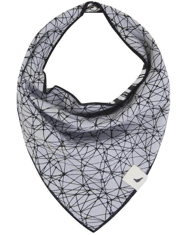 Black & Gray Knit Mask/Bib