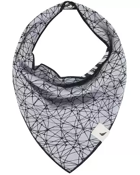 Black & Gray Knit Mask/Bib