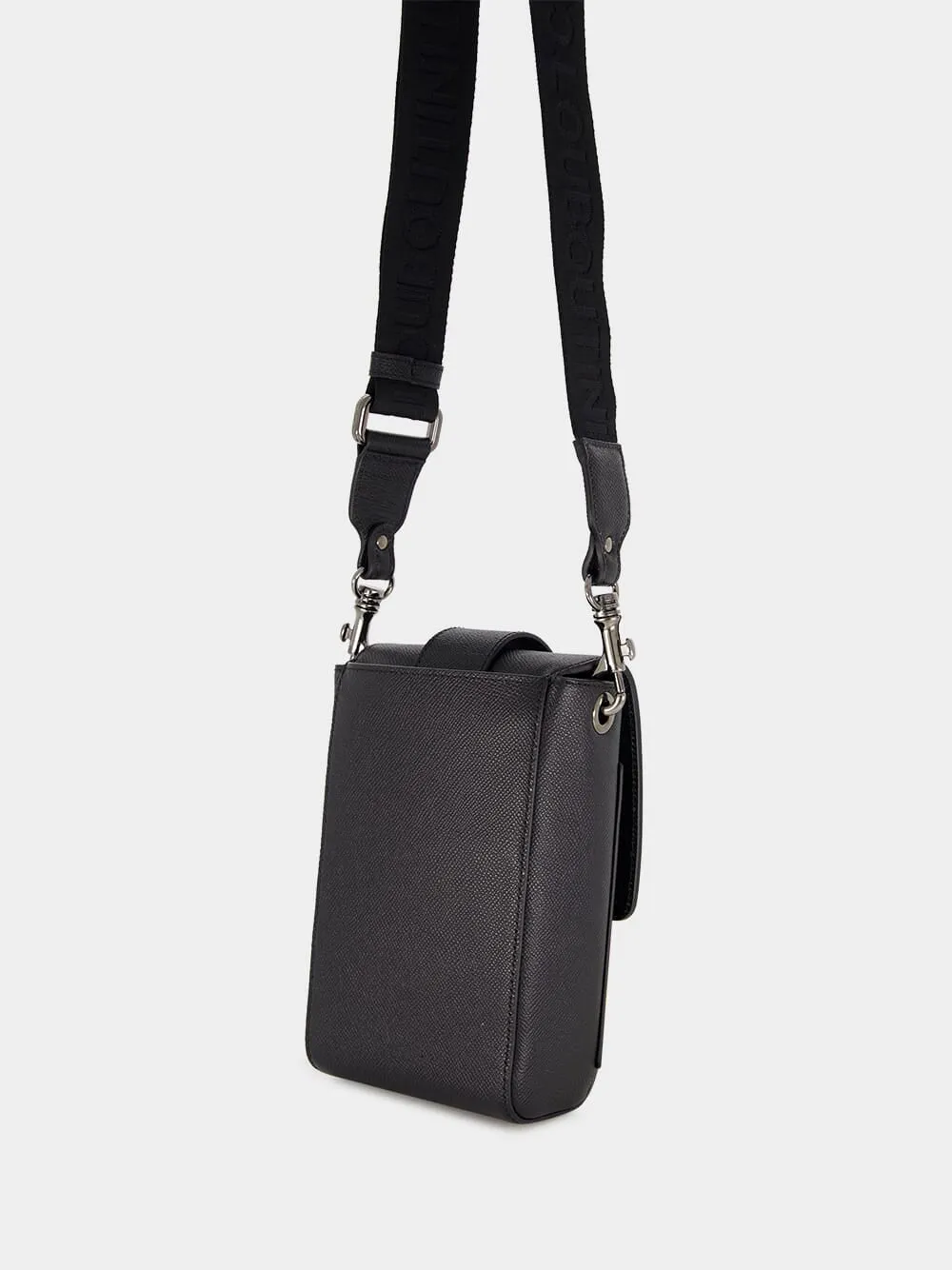 Black Groovy Crossbody Bag