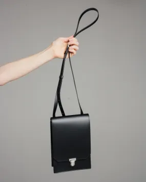 Black Leather Crossbody Bag