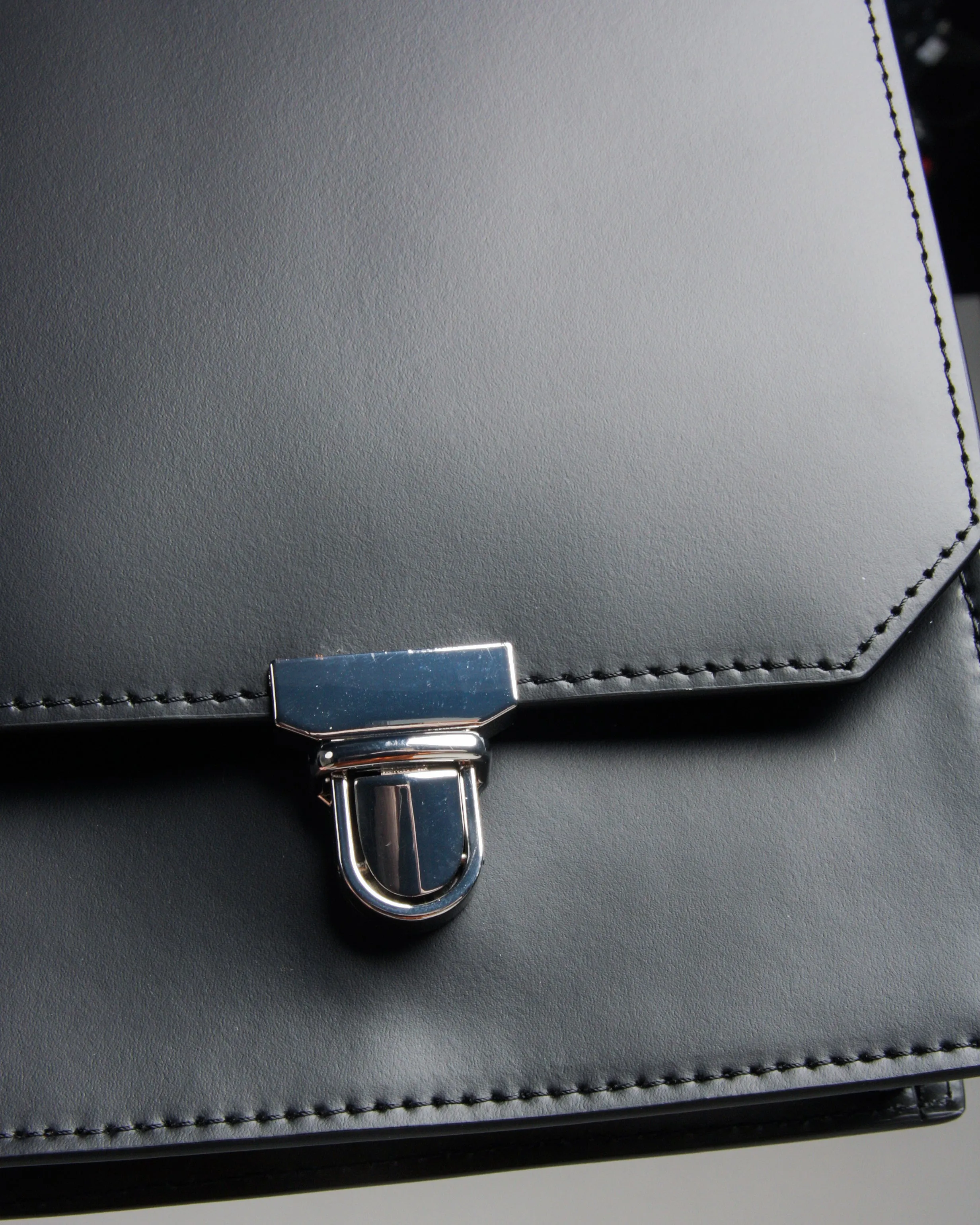 Black Leather Crossbody Bag