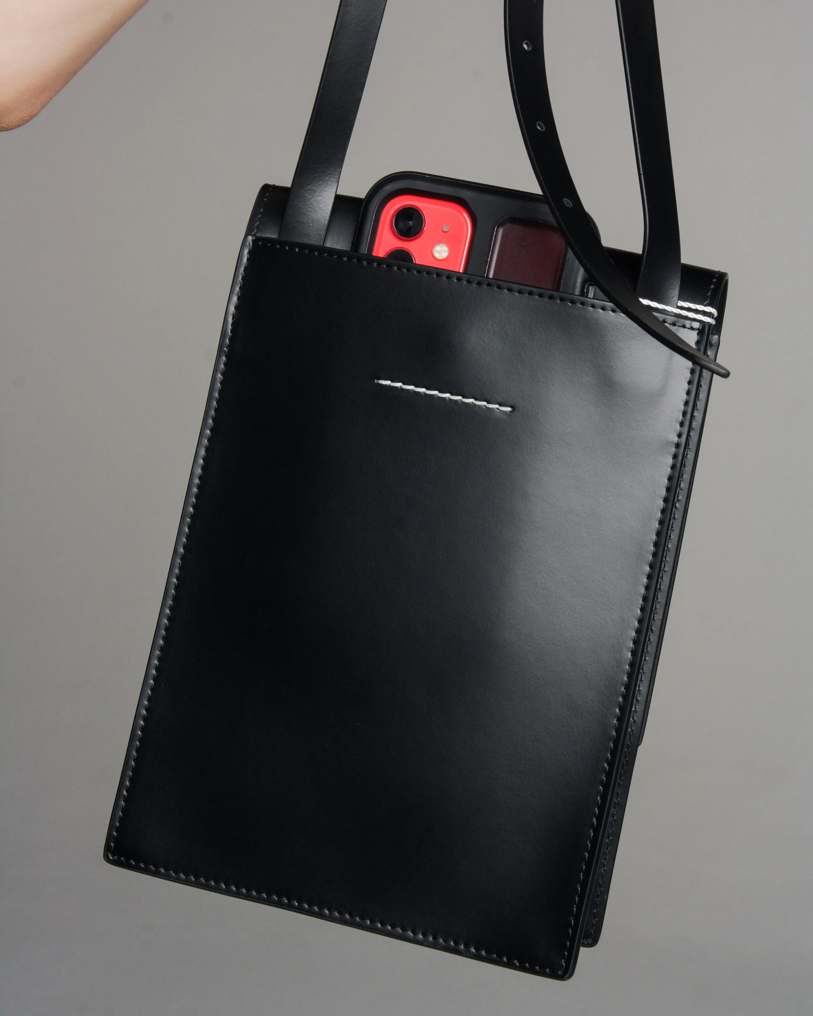 Black Leather Crossbody Bag