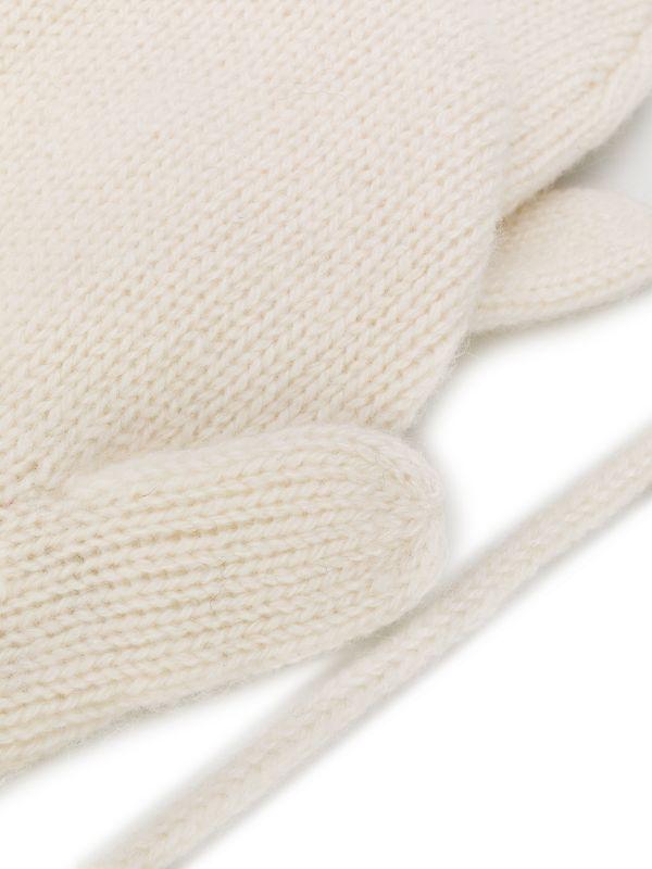 Cashmere knit mitten