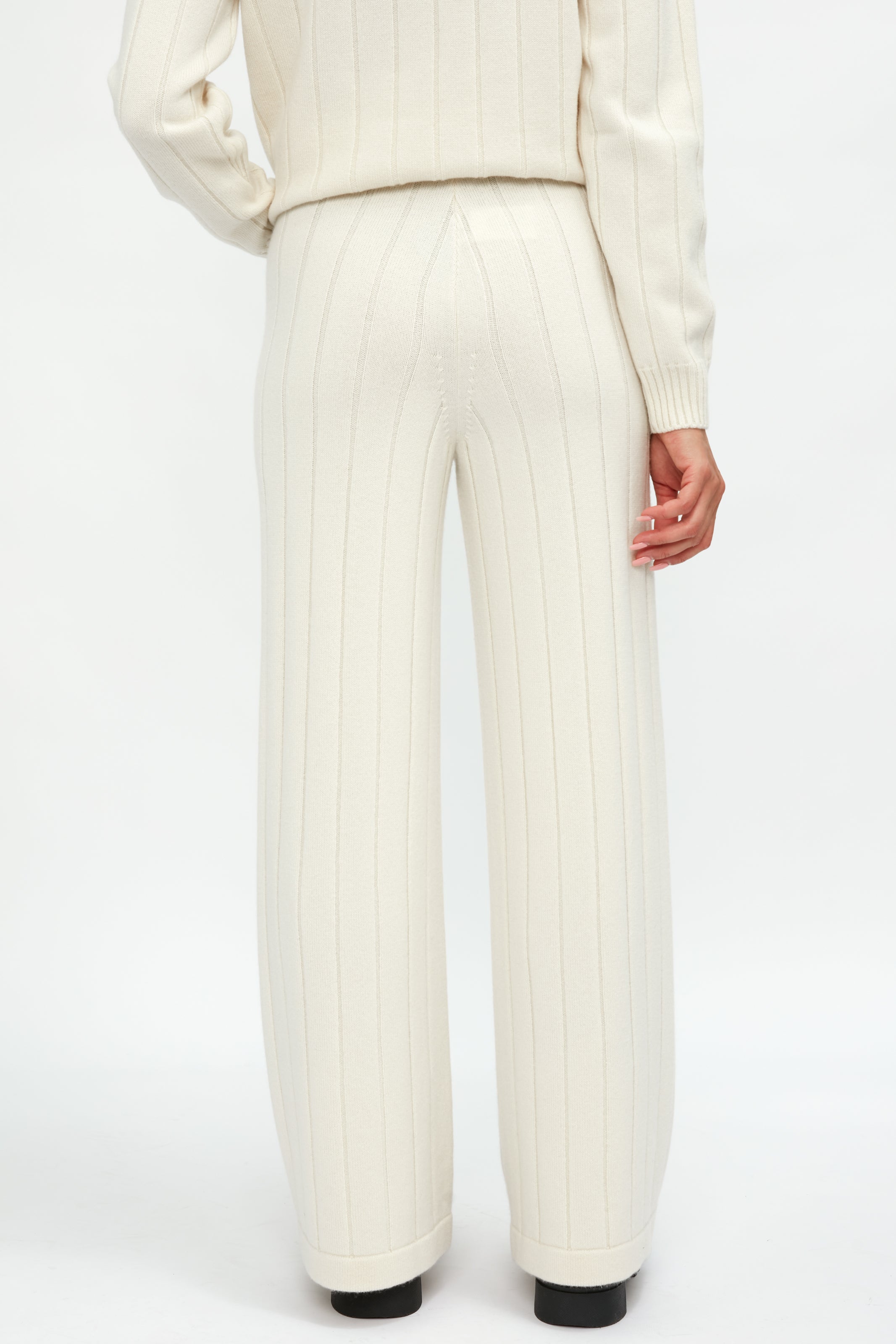 Cashmere Knit Pant in Burro