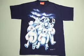 Coke Polar Bear Vintage 1994 Coca Cola Licensed 90's Snack T-Shirt