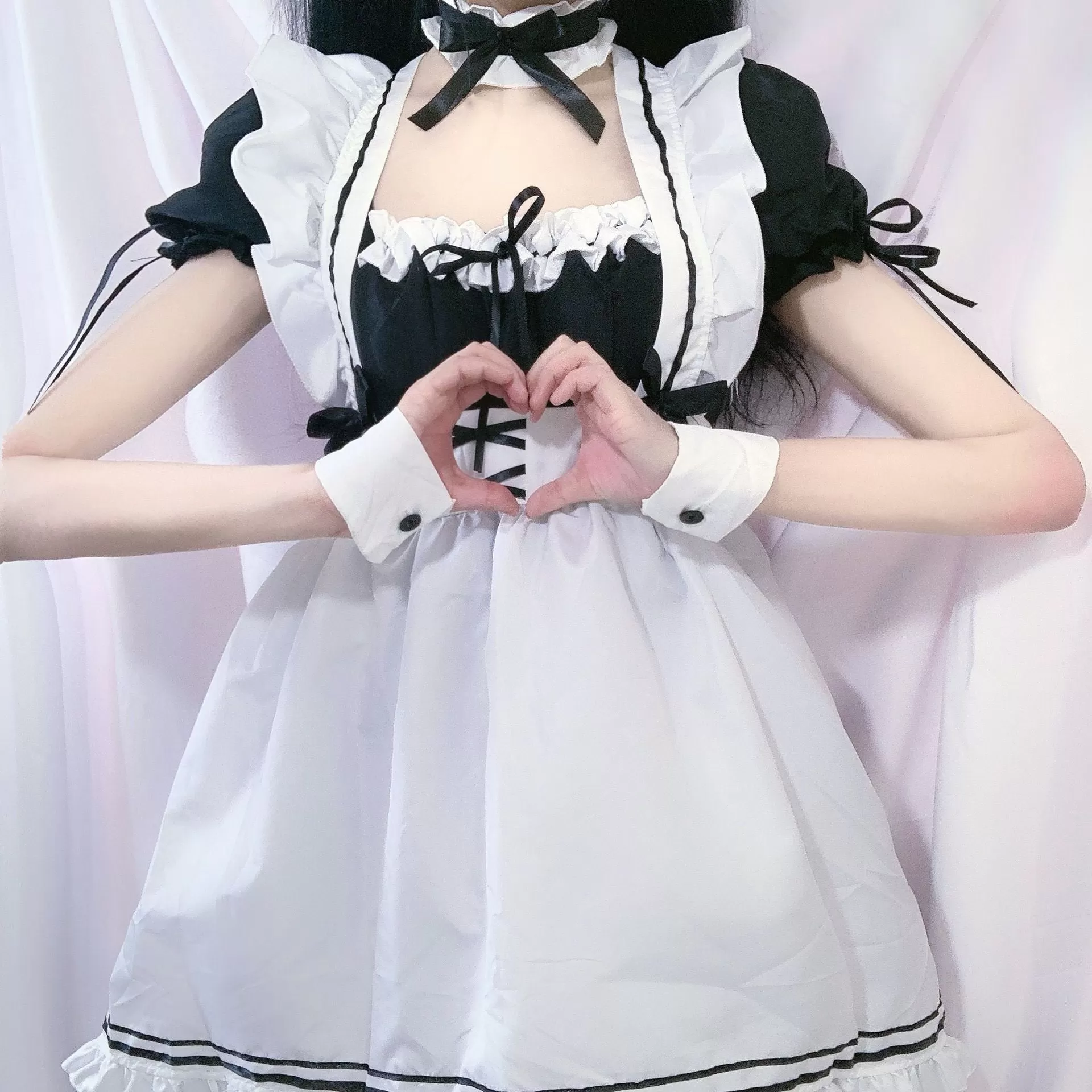 Cosplay Black Maid Dress AD12508