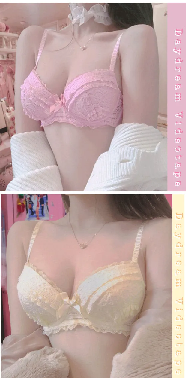 Day dream video tape bralette sets include panties