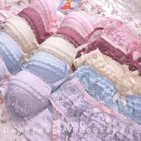 Day dream video tape bralette sets include panties