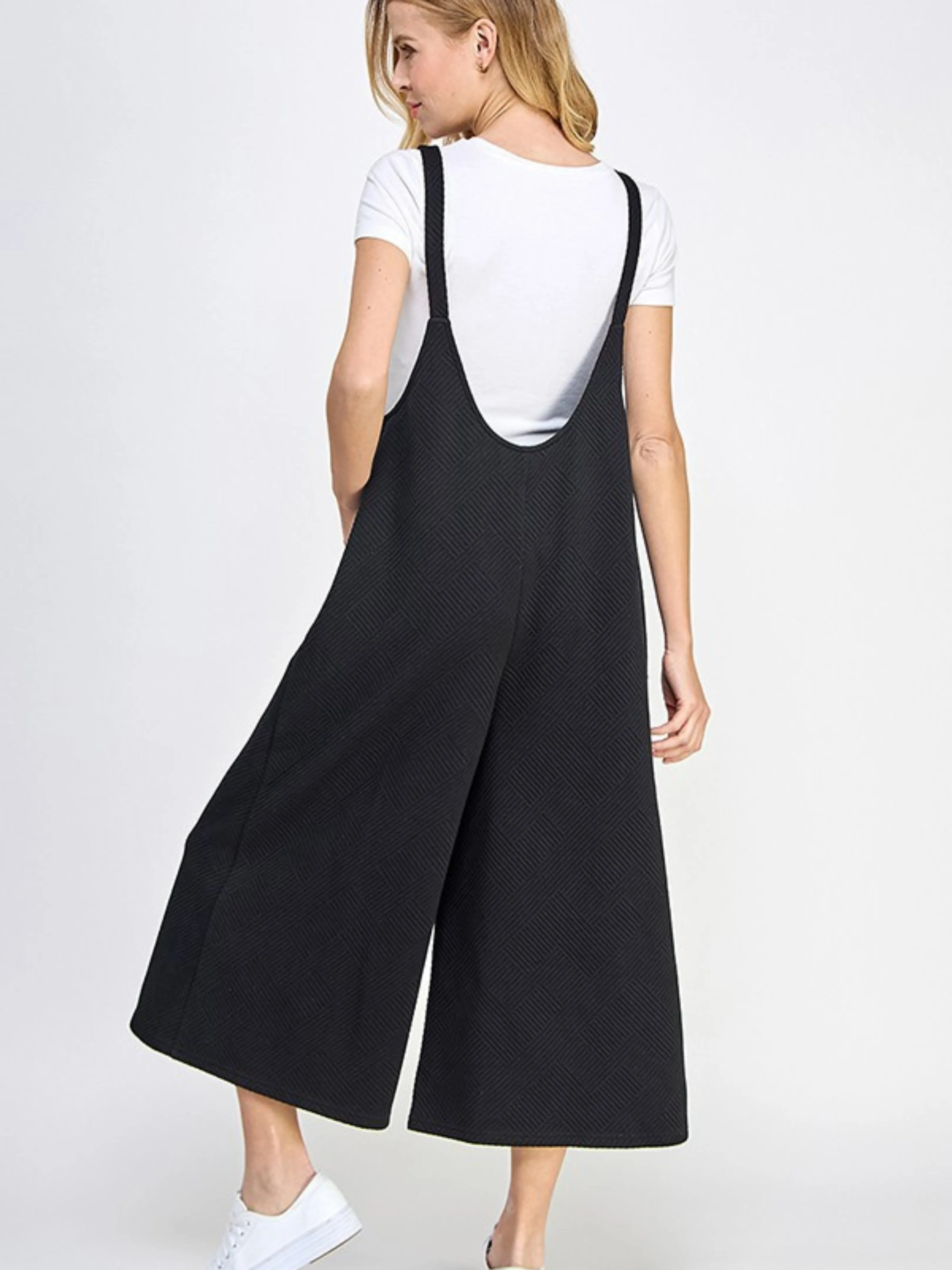 Easy Textured Overall - Black