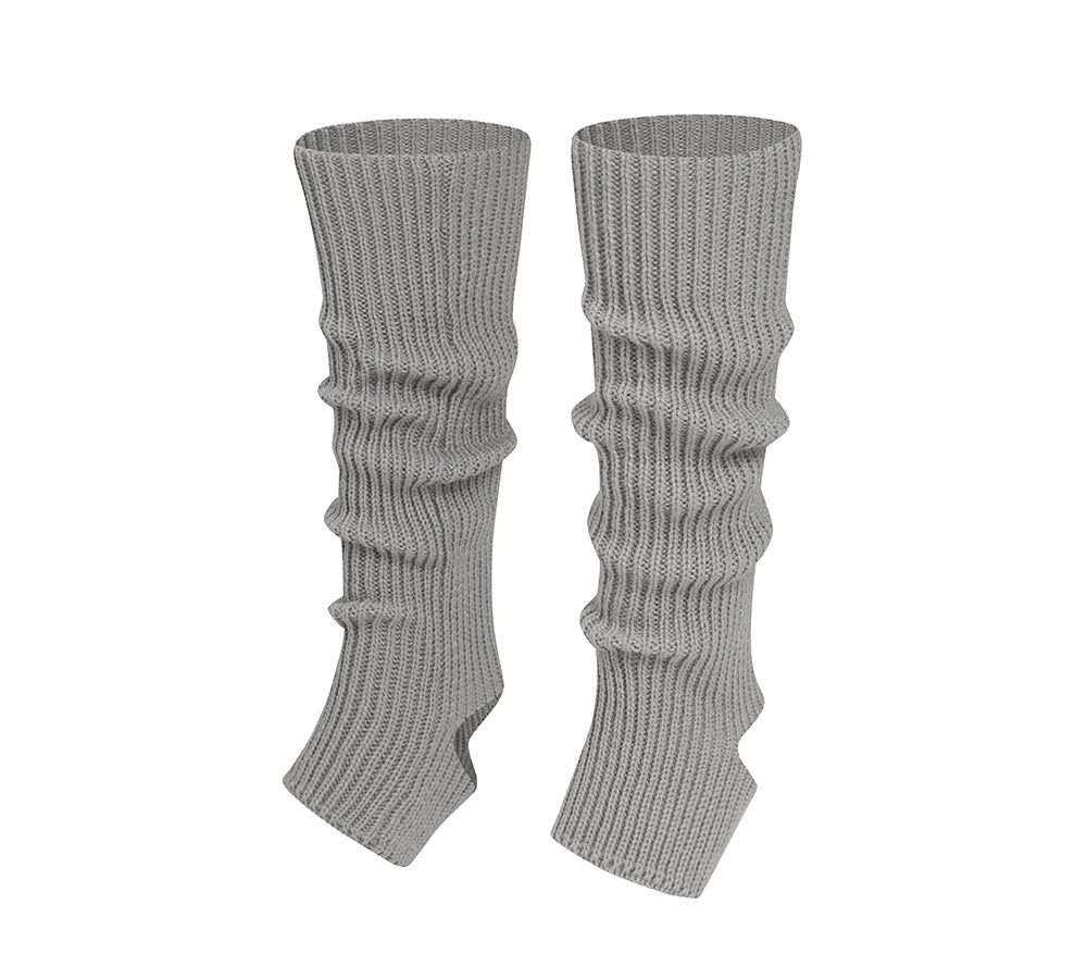 EVERAU Women Stretchy Ribbed Knit Stirrup Leg Warmers