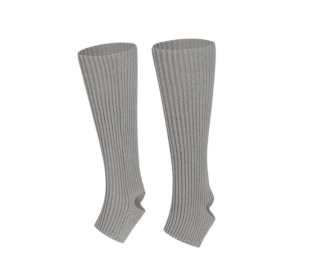 EVERAU Women Stretchy Ribbed Knit Stirrup Leg Warmers