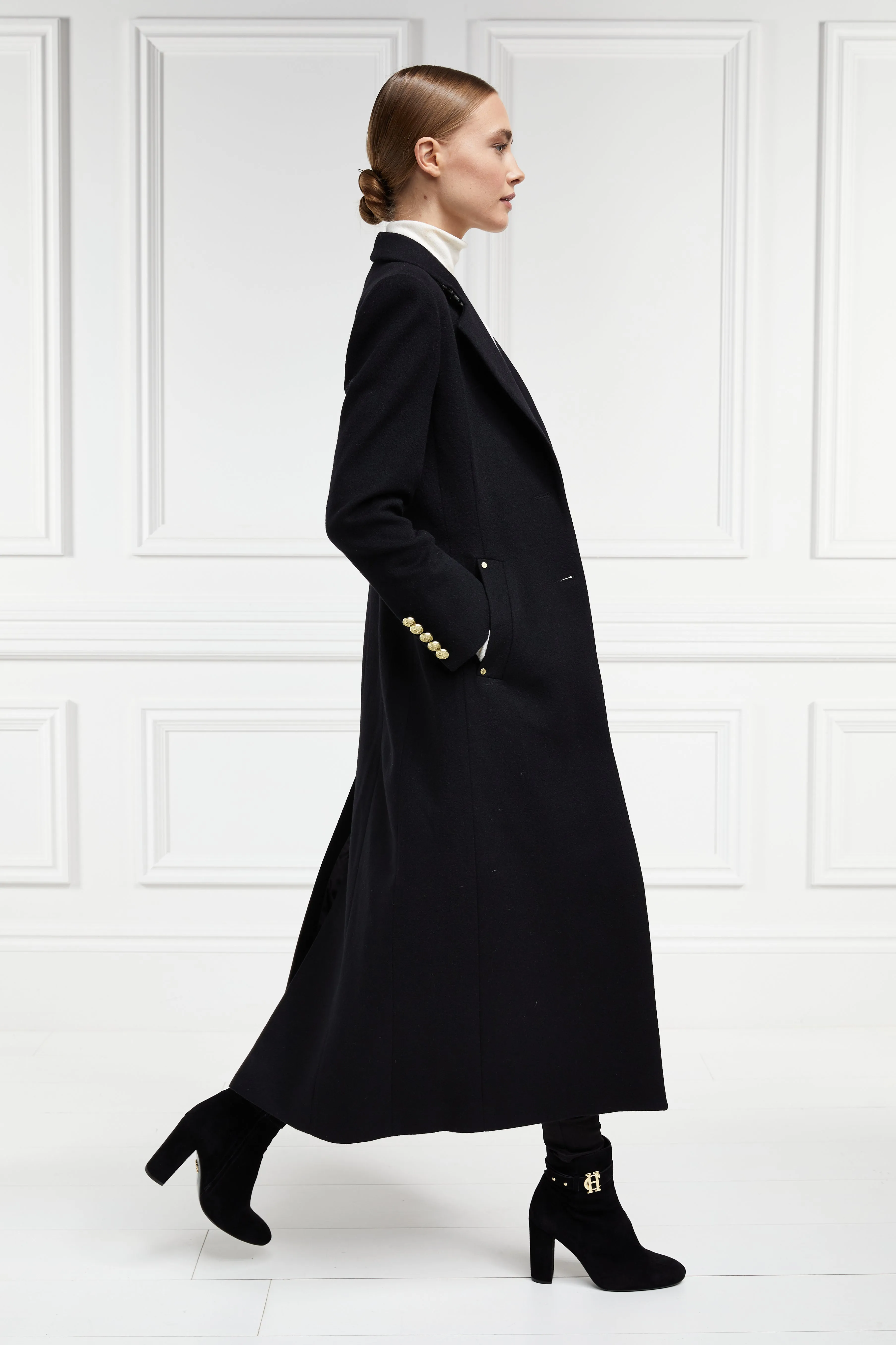 Full Length Regency Coat (Soft Black)