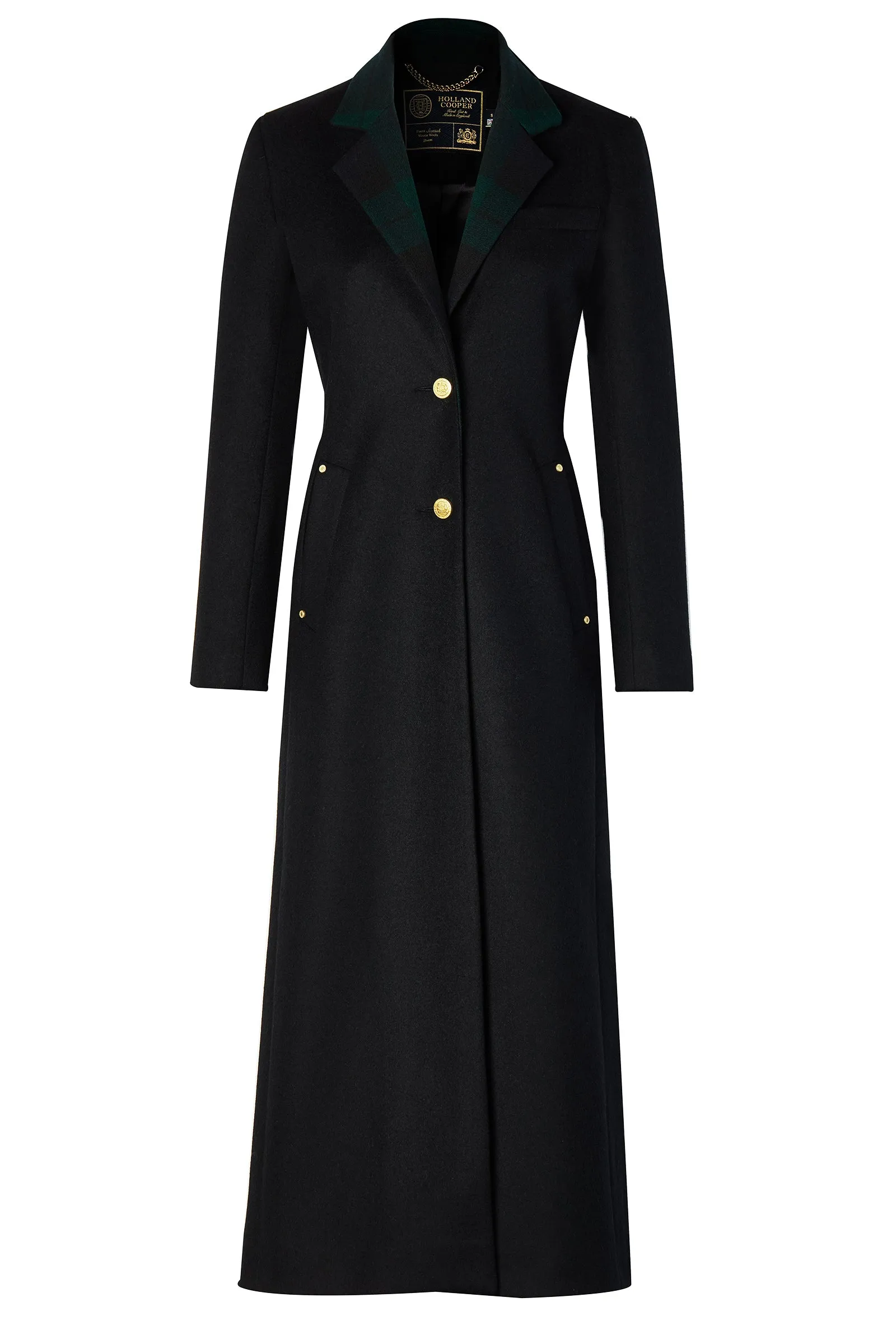 Full Length Regency Coat (Soft Navy Blackwatch)