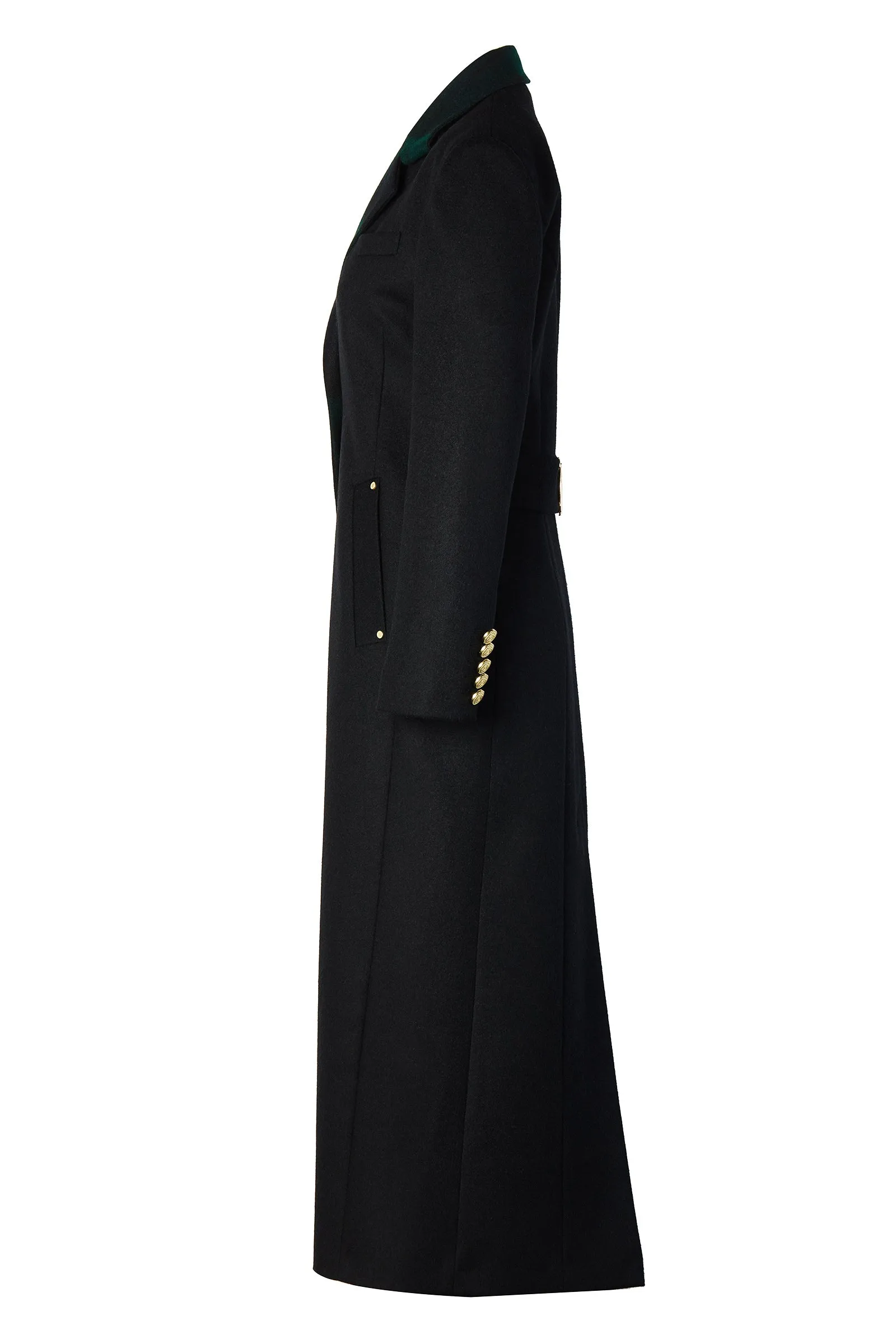 Full Length Regency Coat (Soft Navy Blackwatch)