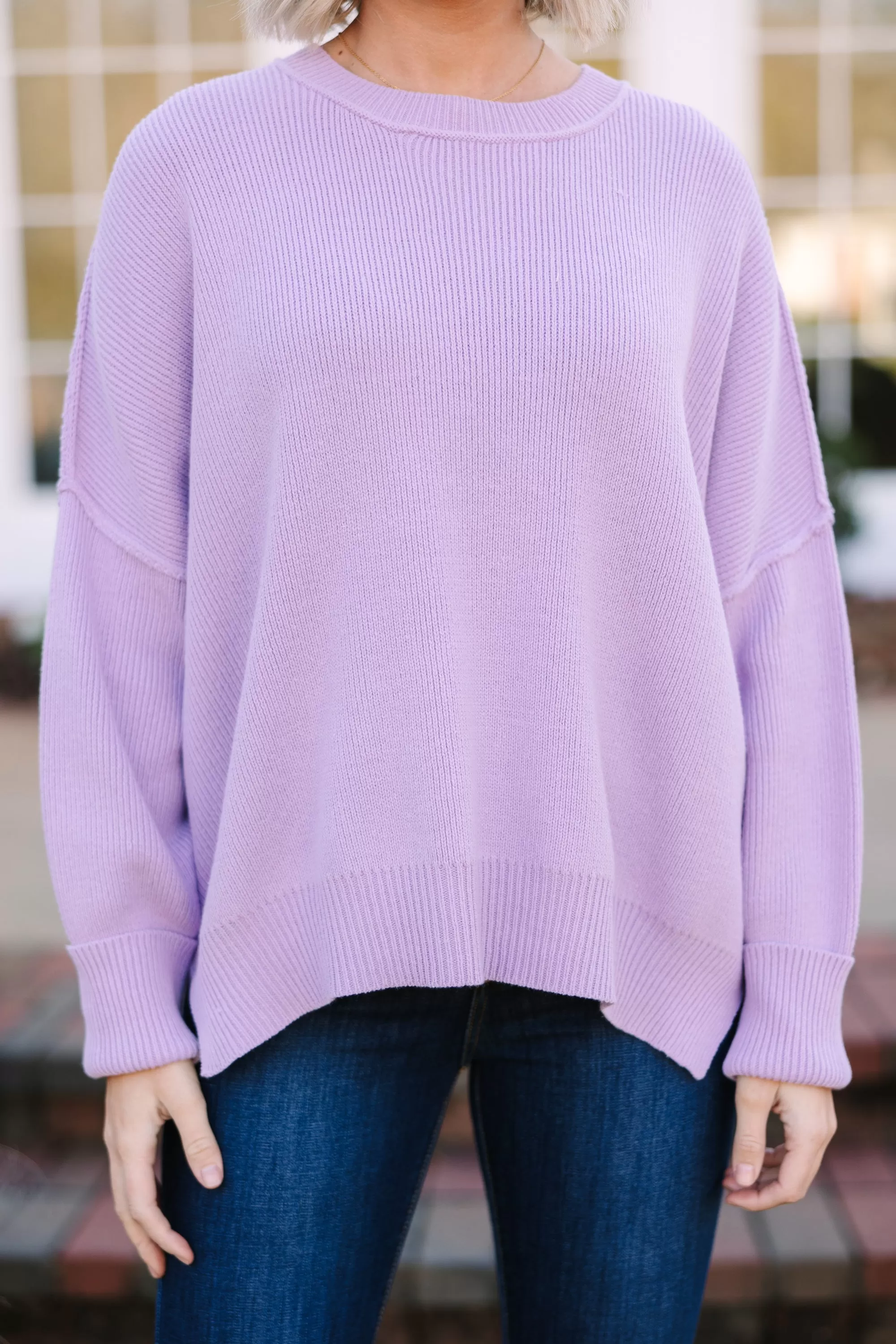 Give You Joy Lavender Purple Dolman Sweater