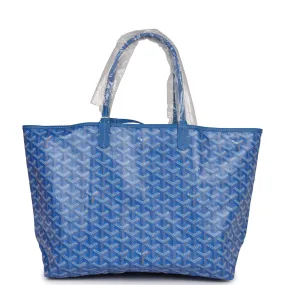 Goyard Goyardine Sky Blue St. Louis PM Tote Bag Palladium Hardware