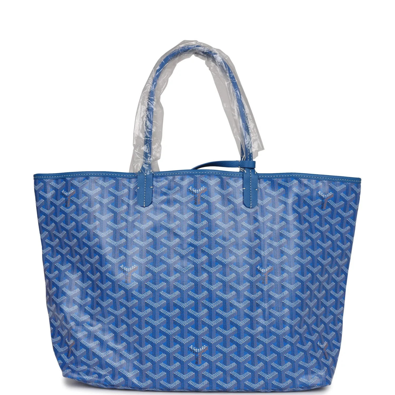 Goyard Goyardine Sky Blue St. Louis PM Tote Bag Palladium Hardware