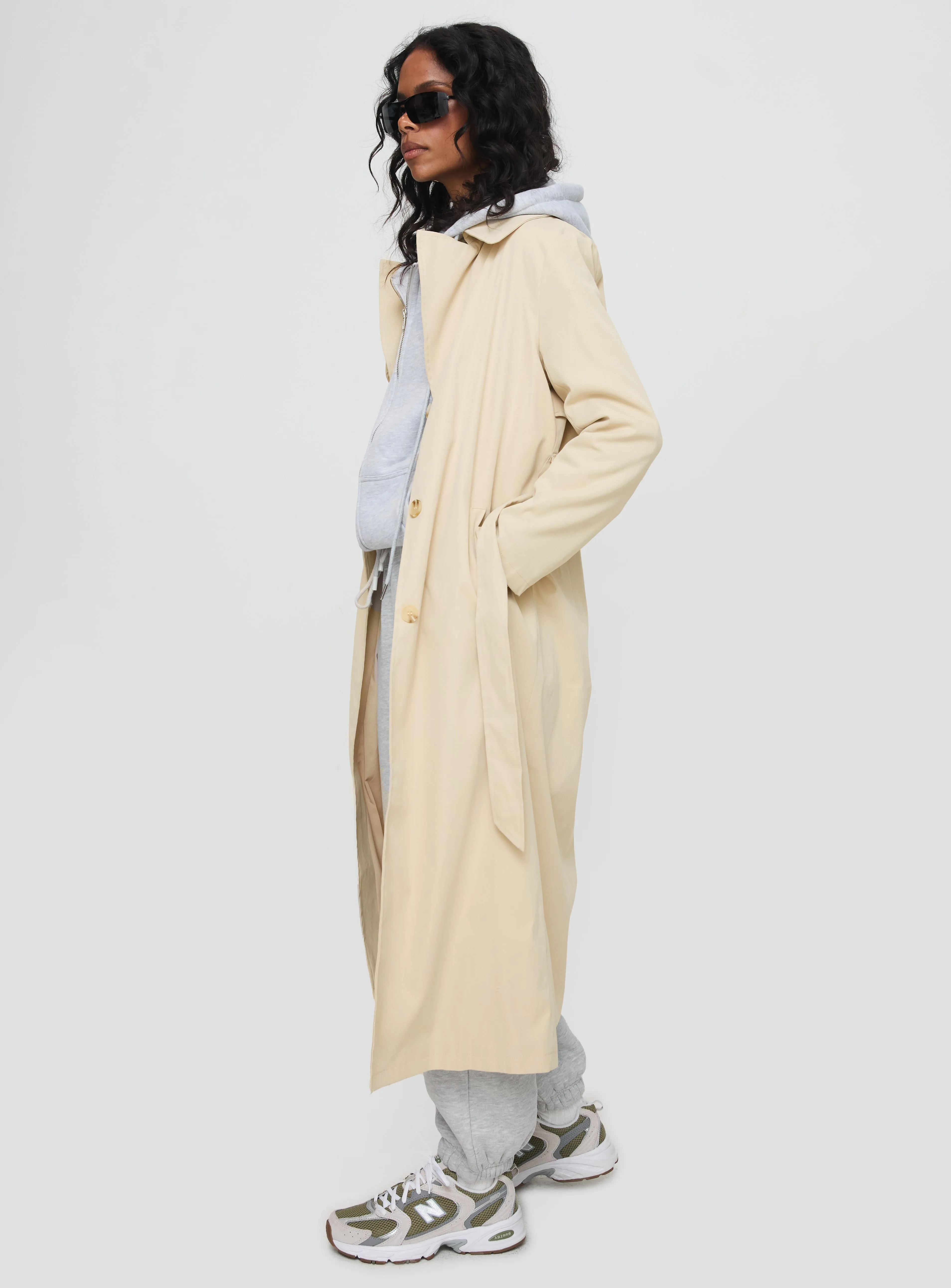 Haili Trench Coat Beige