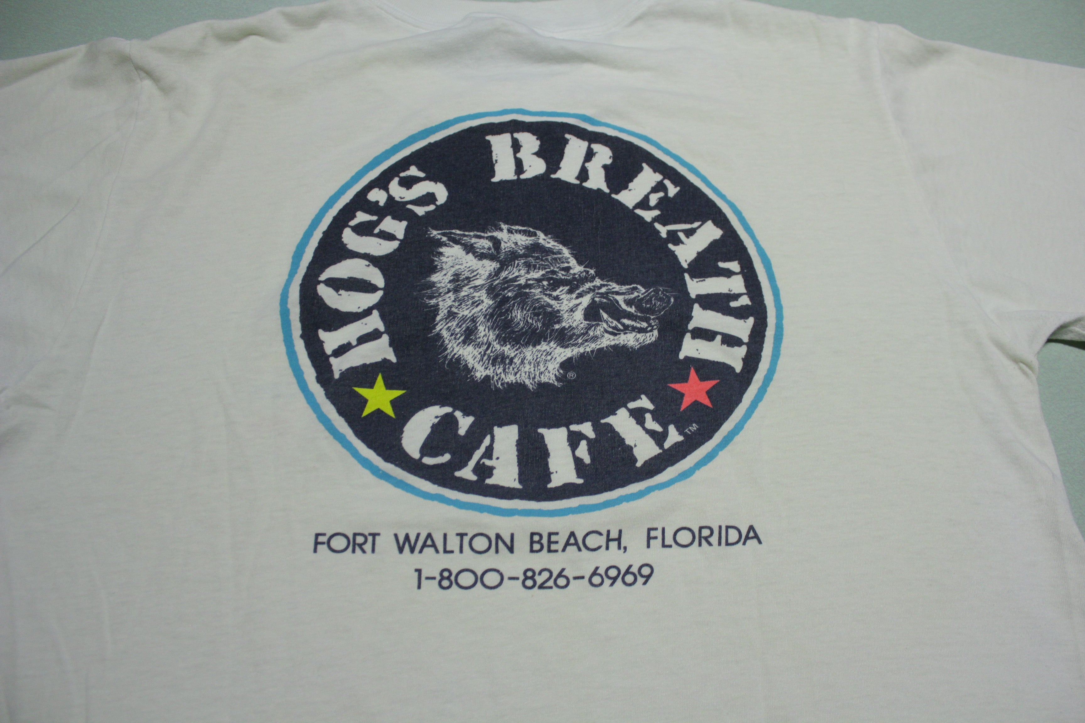 Hogs Breath 1987 Fort Walton Beach Florida Vintage 80's Single Stitch T-Shirt