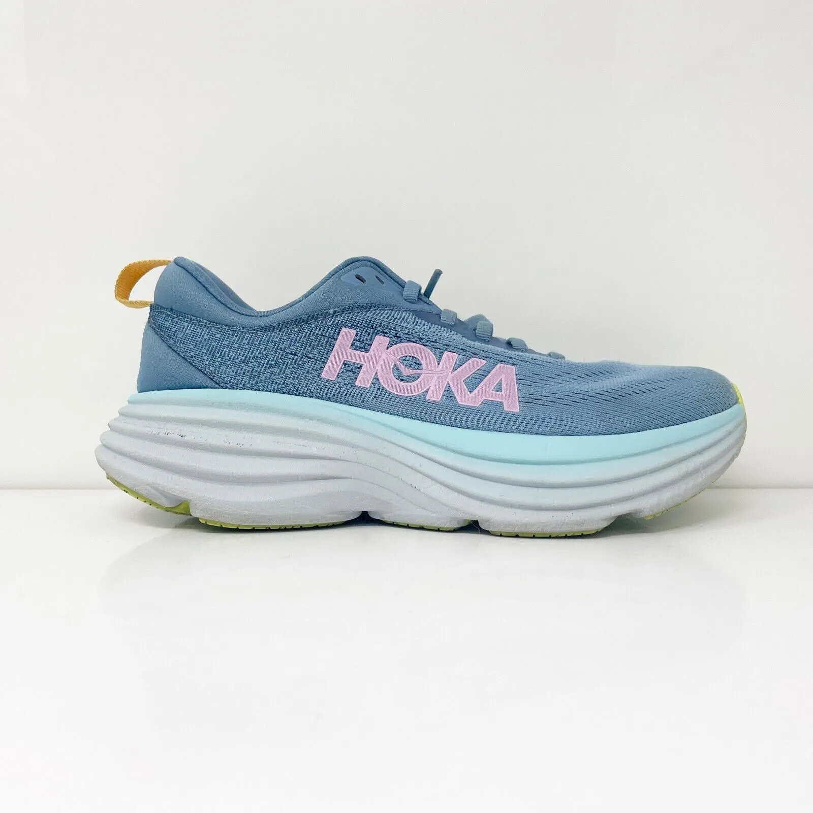 Hoka One One Womens Bondi 8 1127952 SSK Blue Running Shoes Sneakers Size 7 B