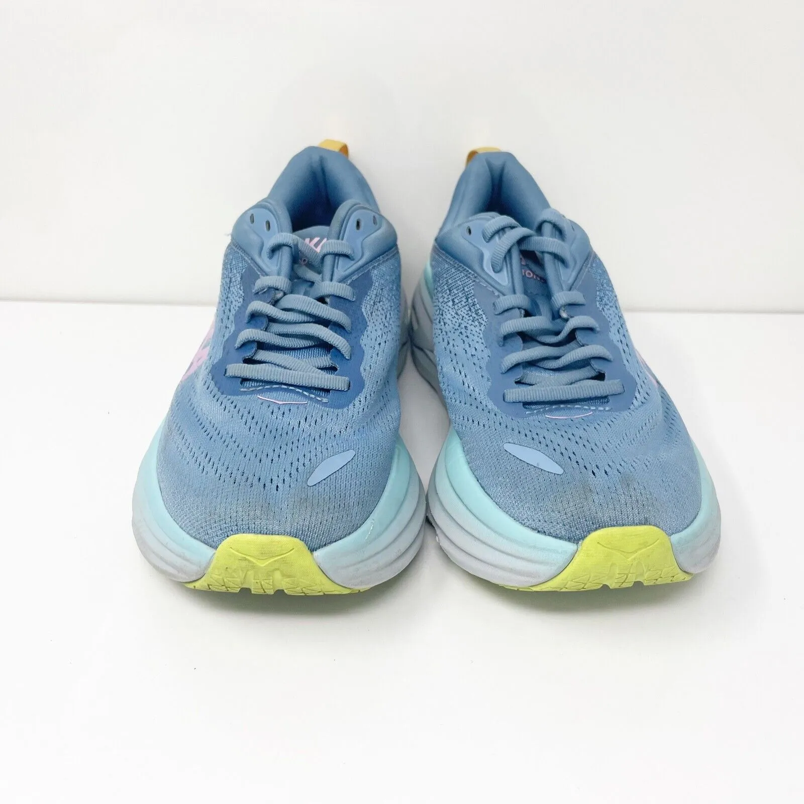 Hoka One One Womens Bondi 8 1127952 SSK Blue Running Shoes Sneakers Size 7 B