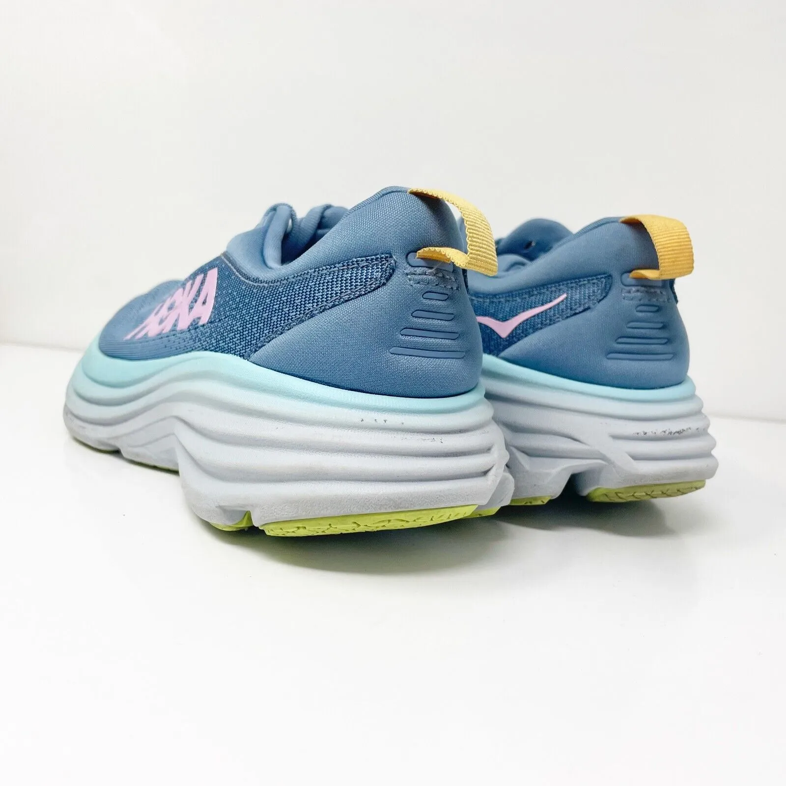 Hoka One One Womens Bondi 8 1127952 SSK Blue Running Shoes Sneakers Size 7 B