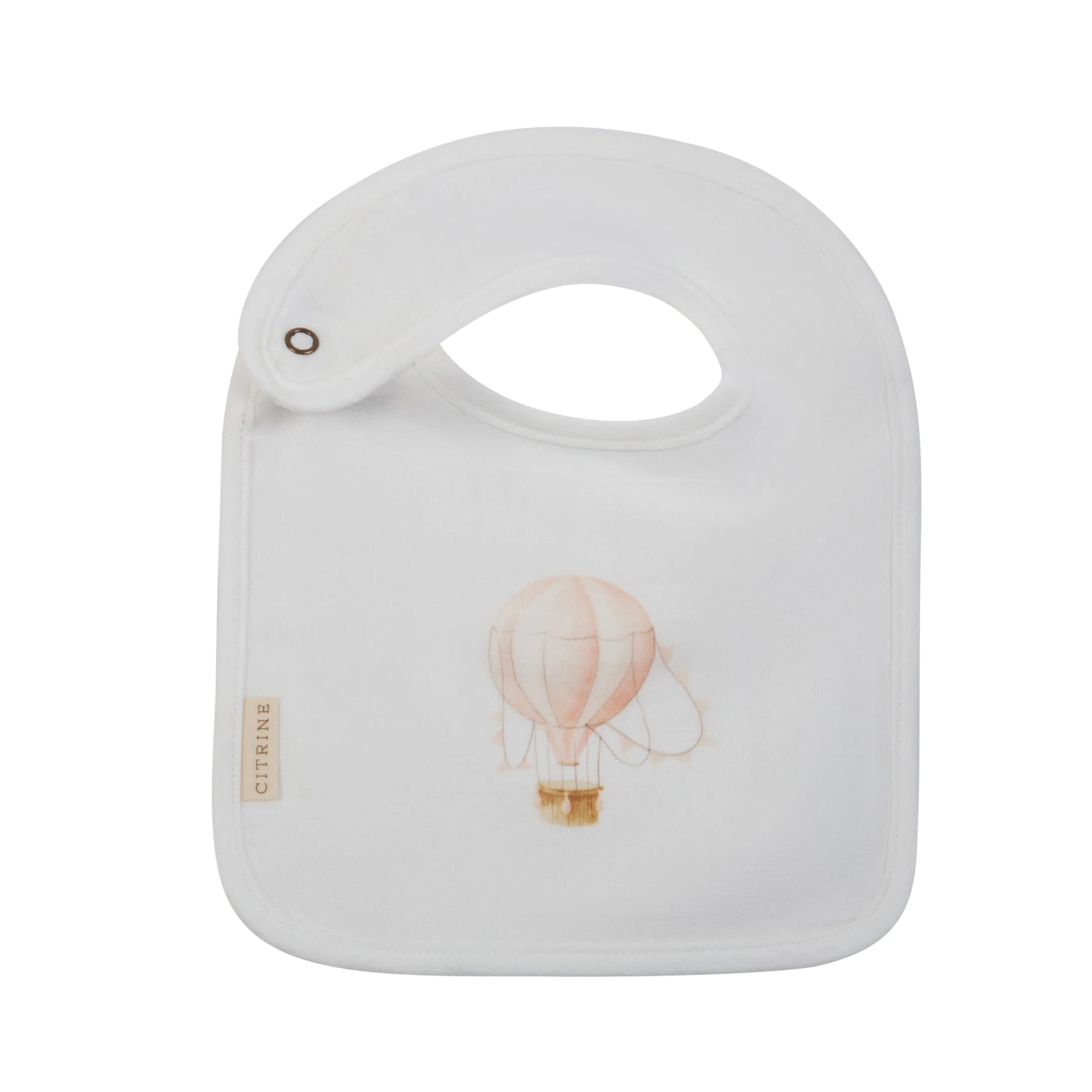 HOT AIR BALLOON ONE BIB-WHITE/PINK