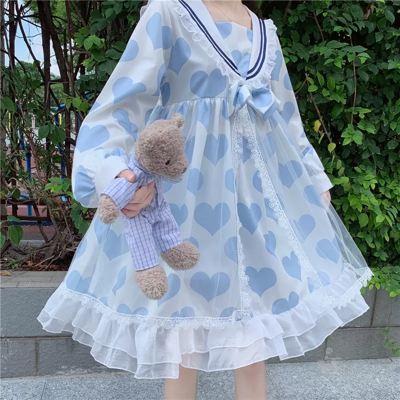 Japanese Lolita Navy Dress AD12711