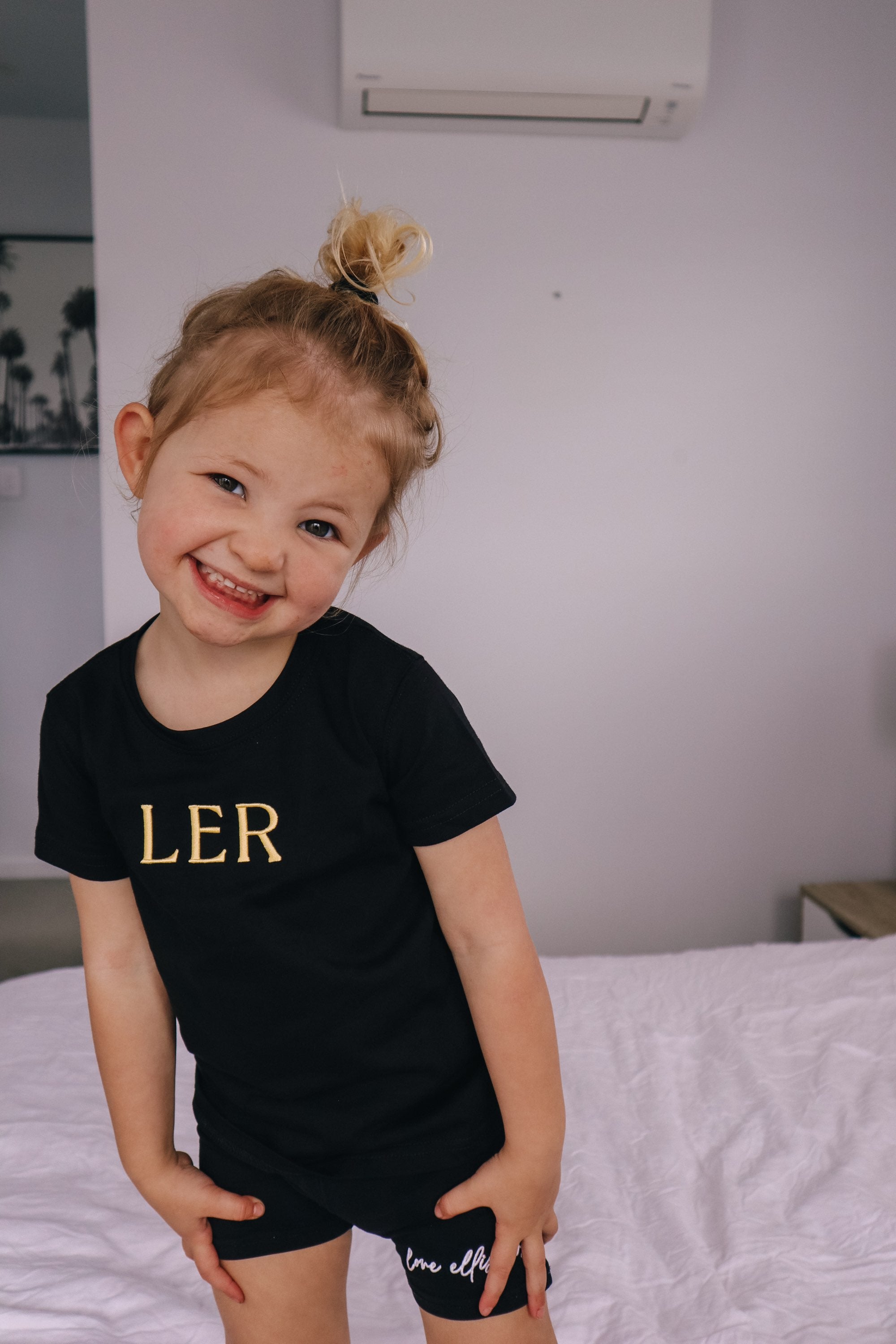 Kid's LER Tee - Black & Yellow