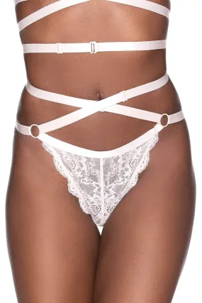 Knickers (thong) KILLSTAR - Shes Deadly Lace - IVORY - KSRA003281  -  Metal-shop