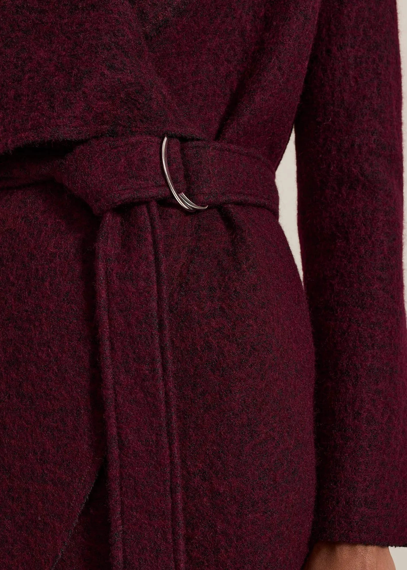 Lana Textured Drape Knit Coat