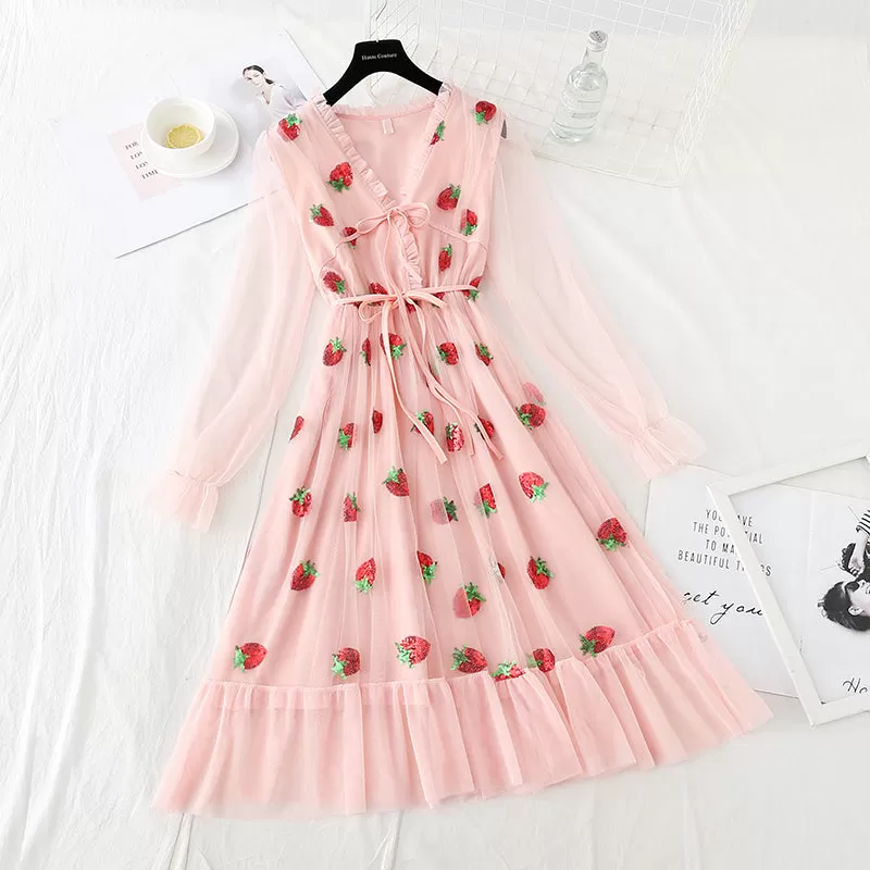 Lovely Strawberry Dress AD210199