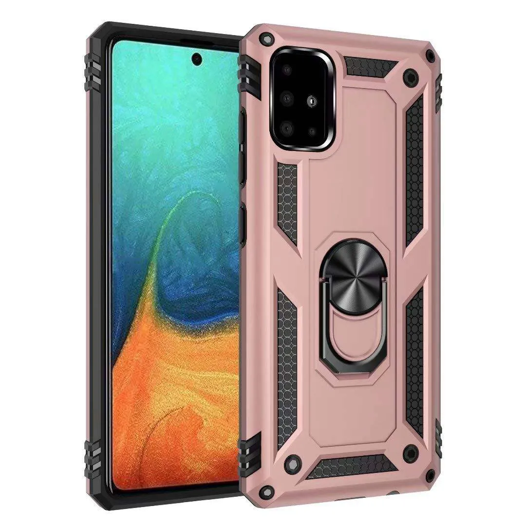 Luxury Armor Ring Bracket Phone Case For Samsung A Series