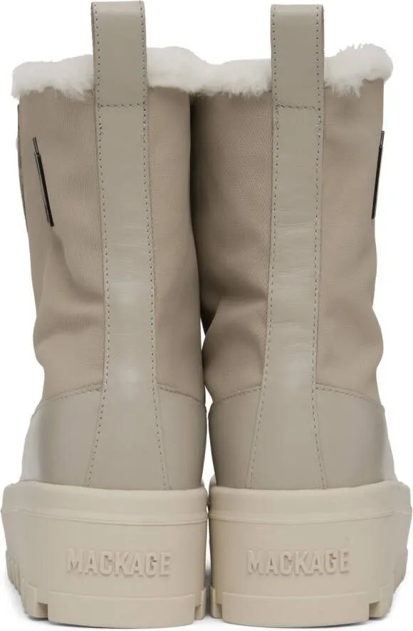 Mackage Taupe Hero Boots