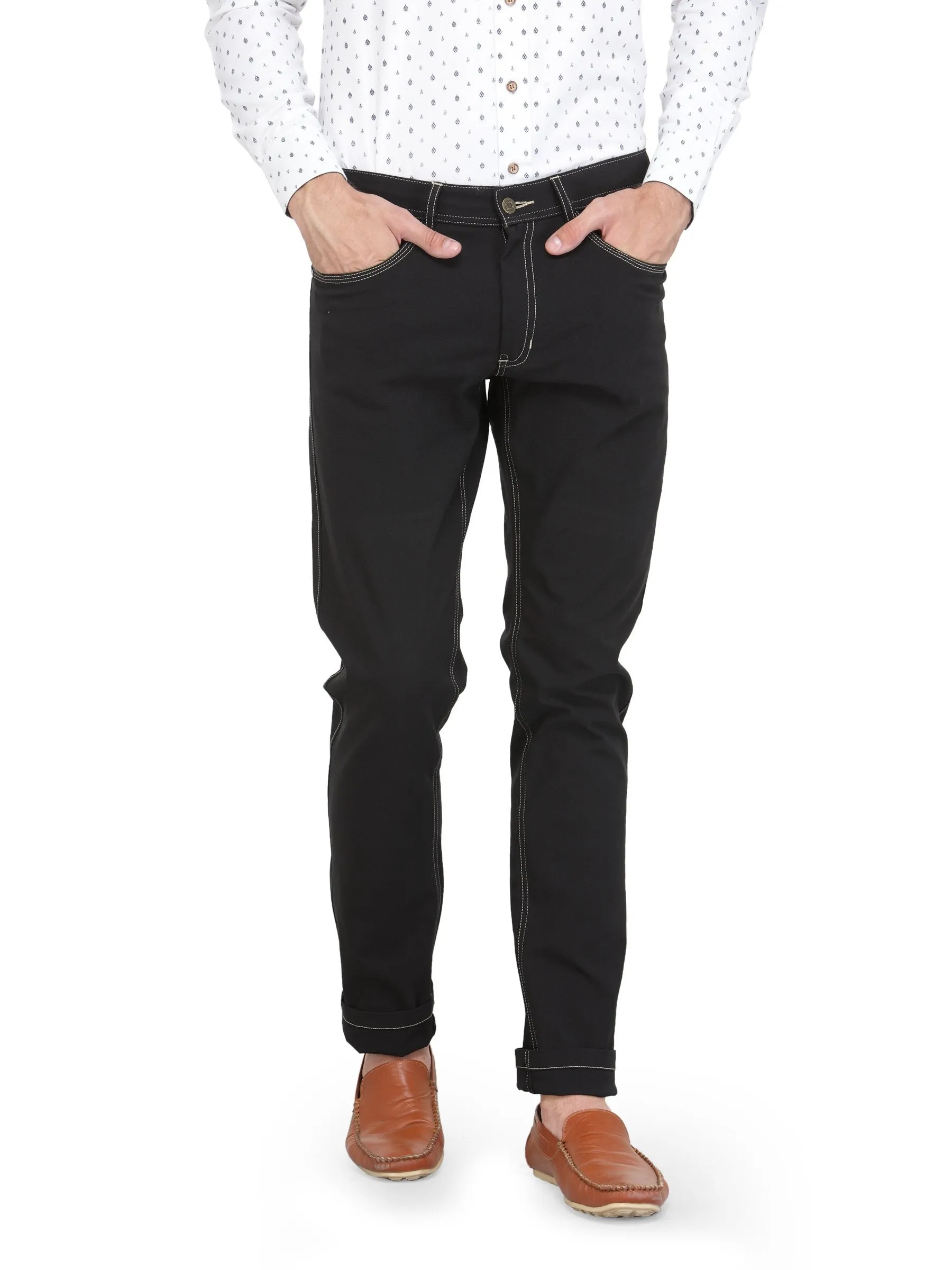 Men Regular Fit Four Way Streachable Jeans