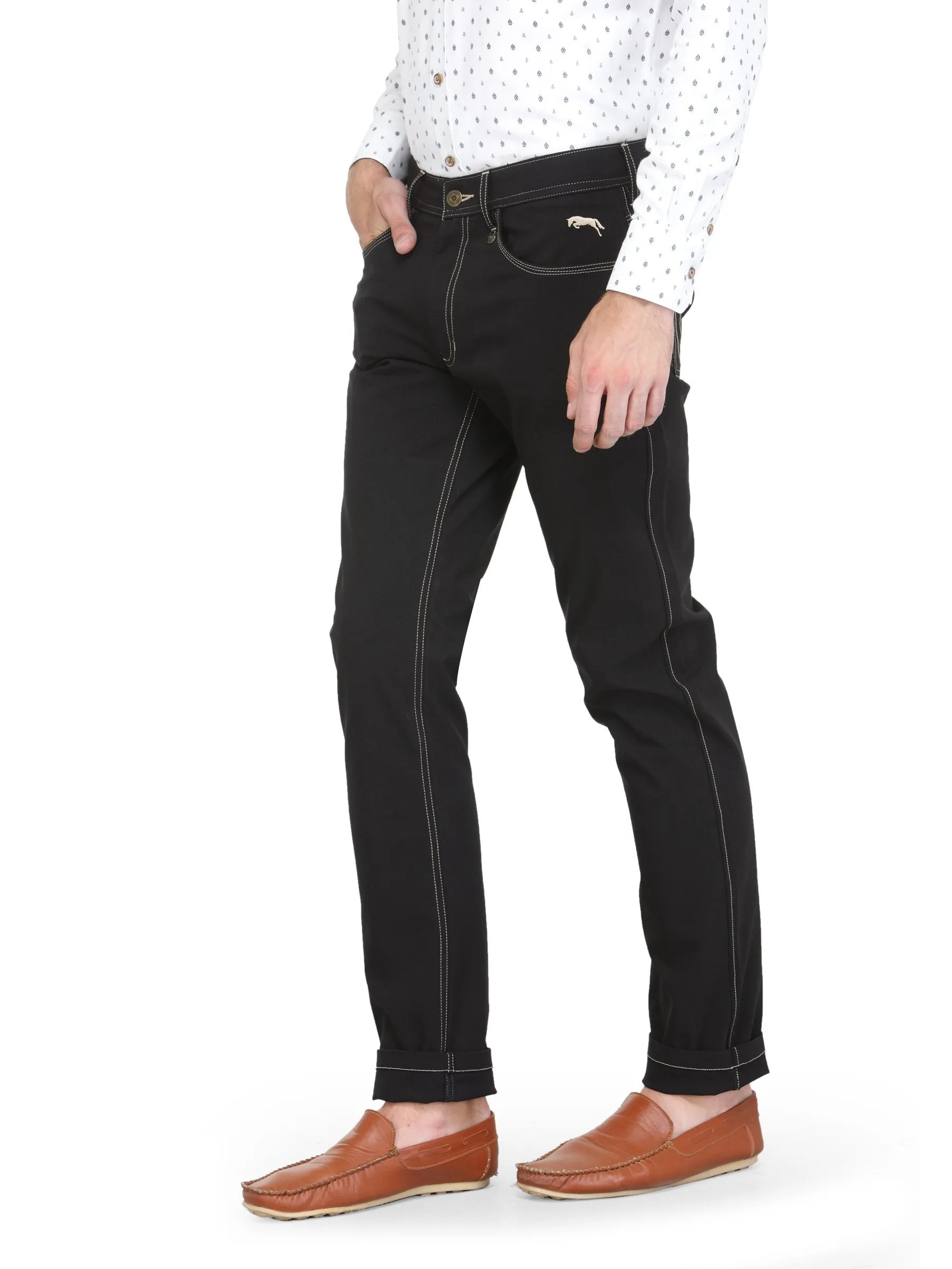 Men Regular Fit Four Way Streachable Jeans