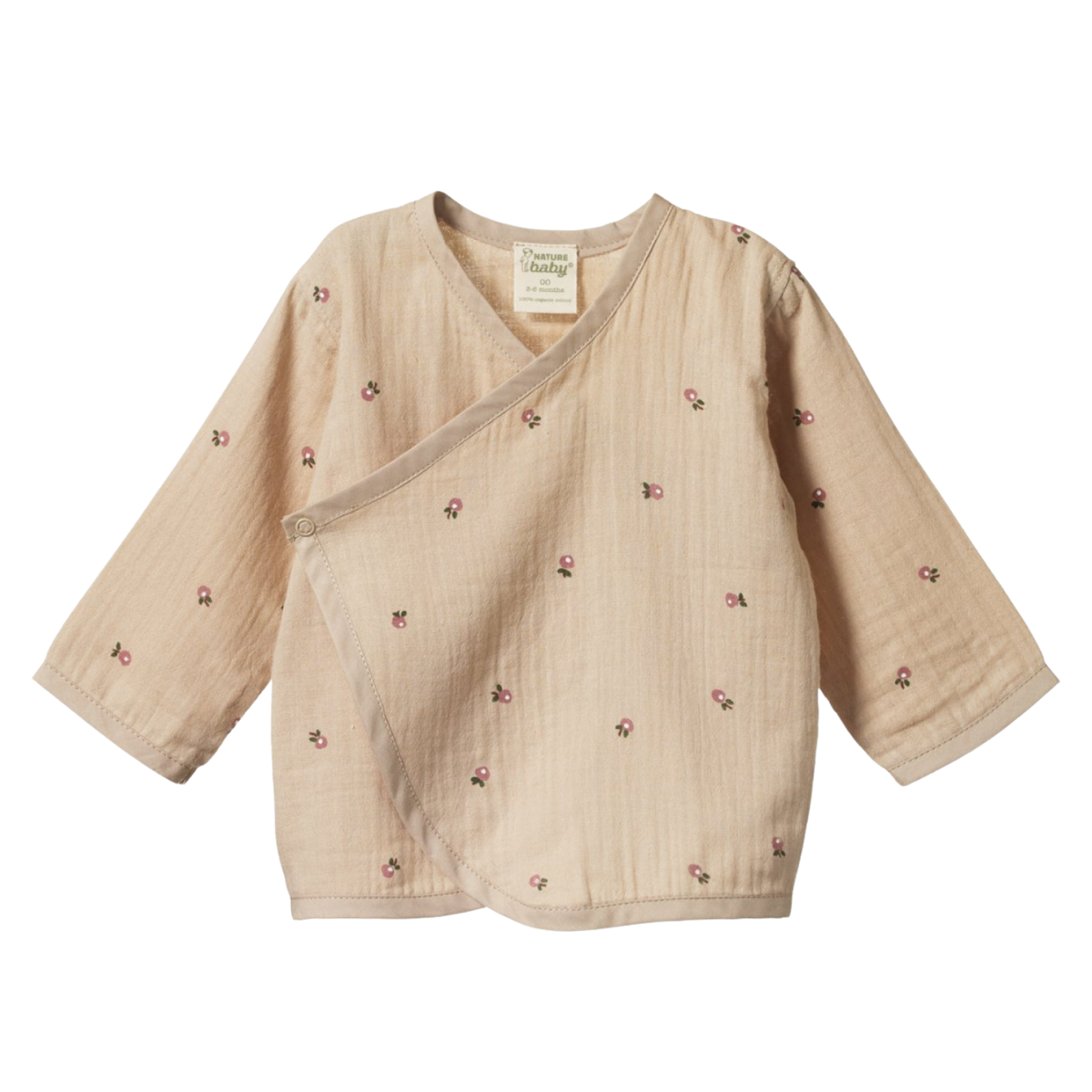 Muslin Kimono Jacket, Posey Blossom Fawn