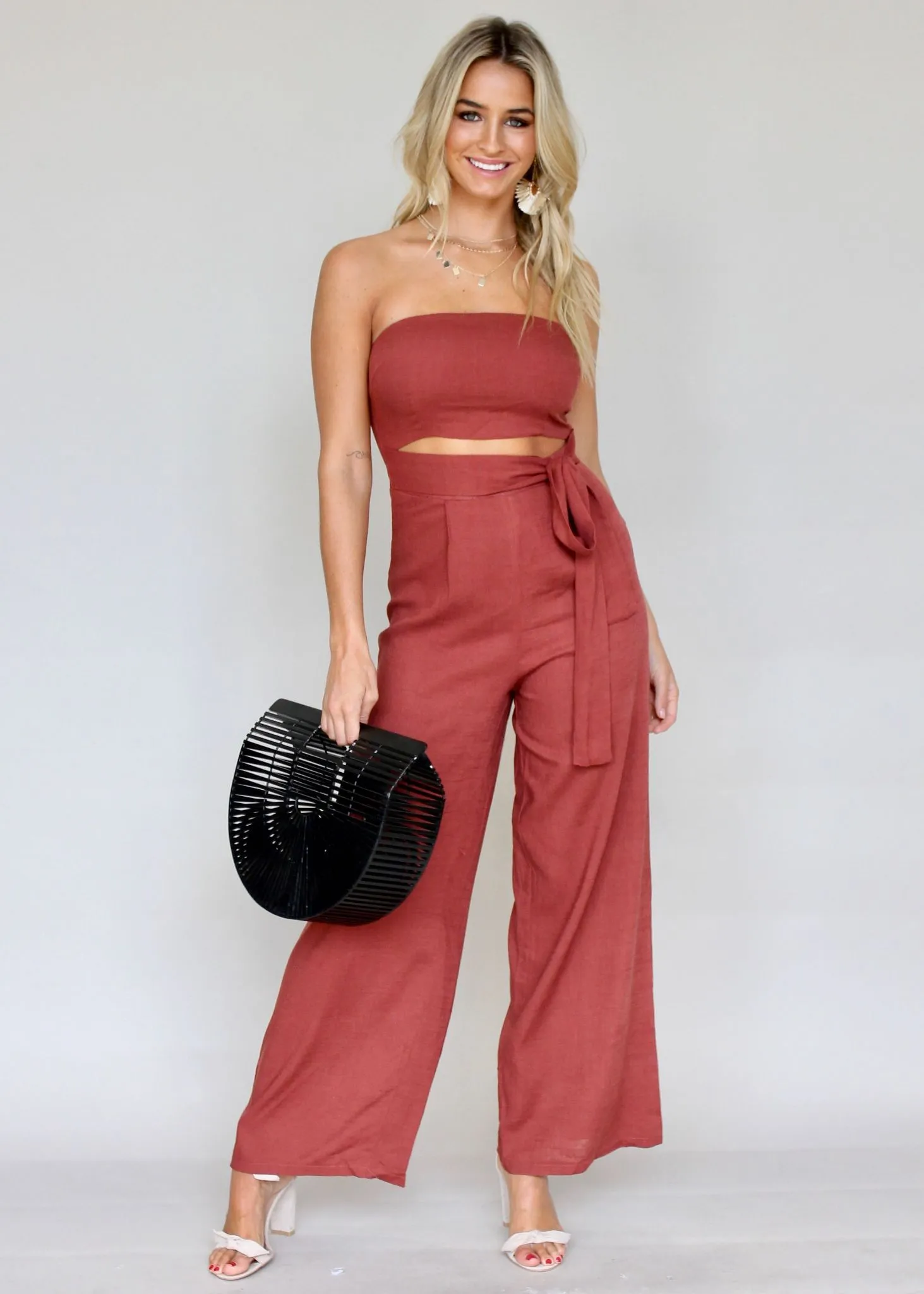 New Rules Pantsuit - Garnet