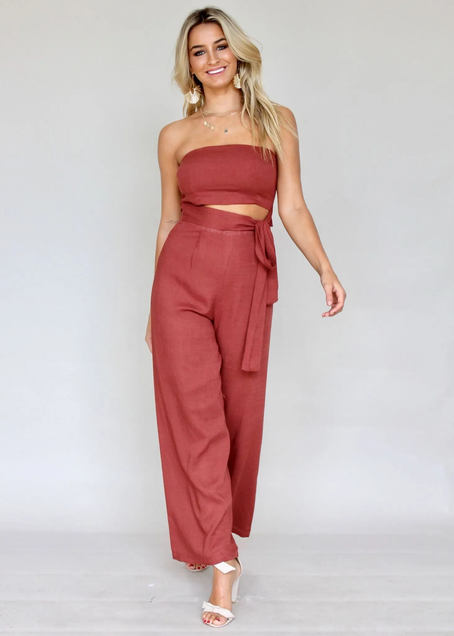 New Rules Pantsuit - Garnet