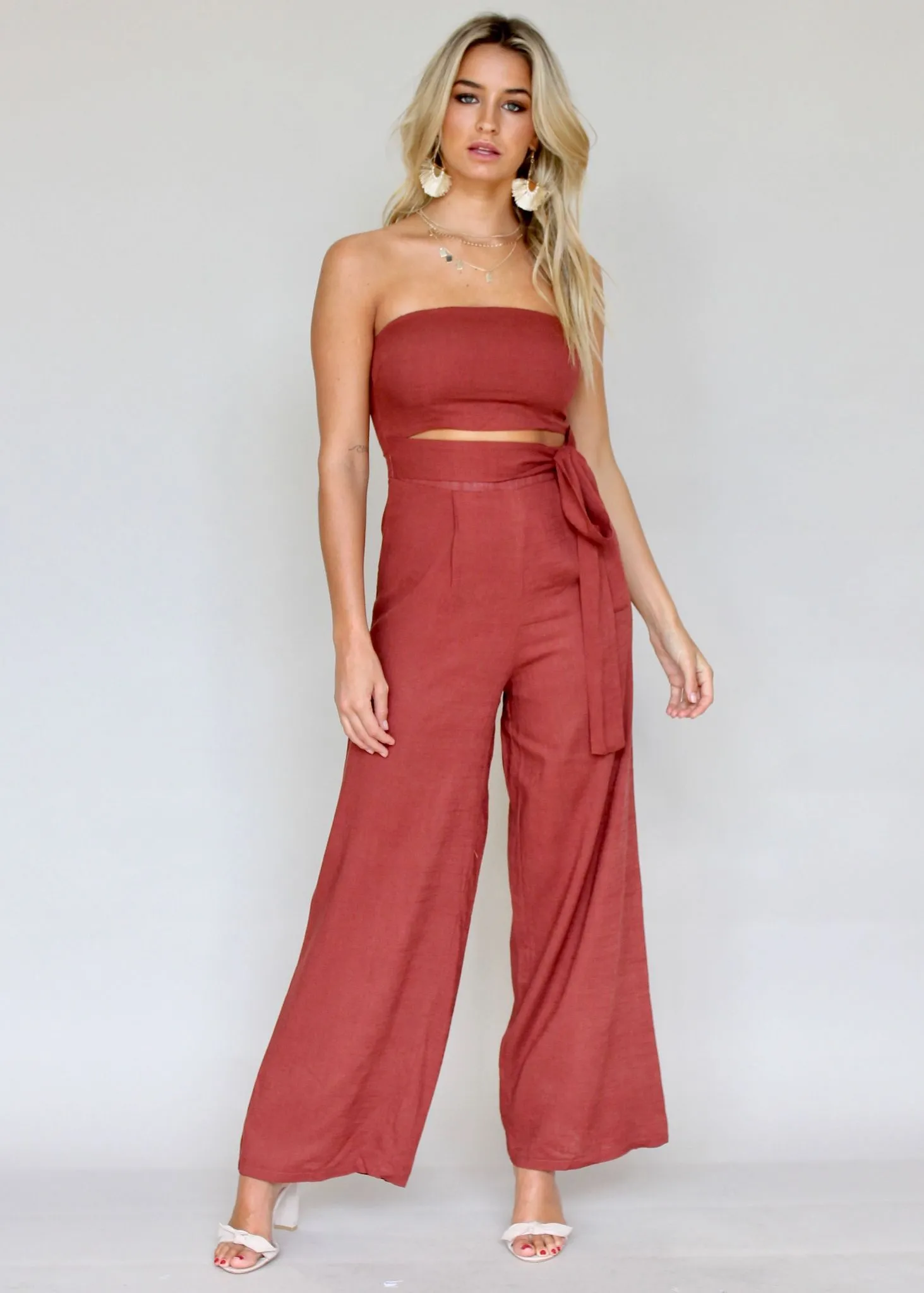 New Rules Pantsuit - Garnet