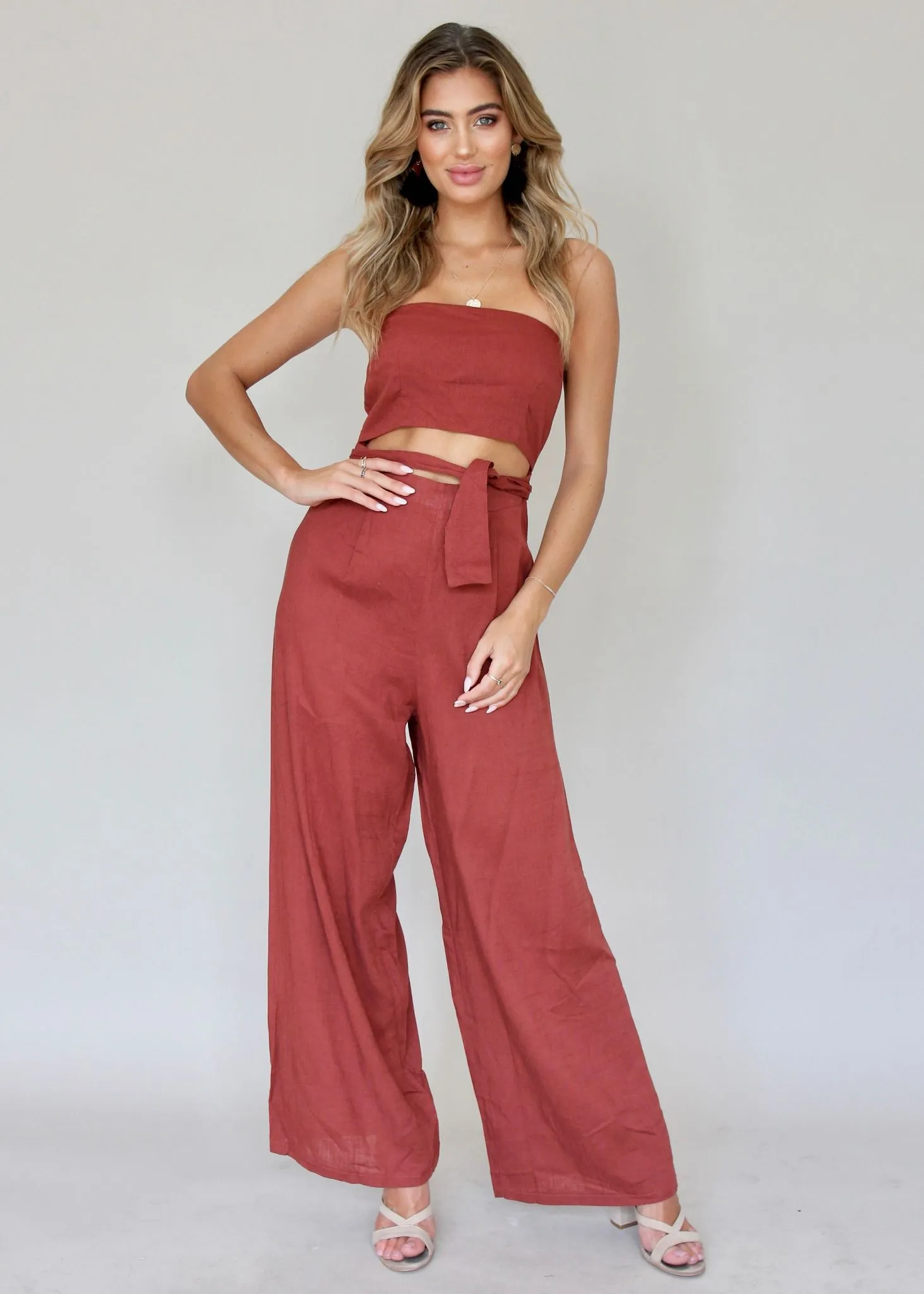 New Rules Pantsuit - Garnet