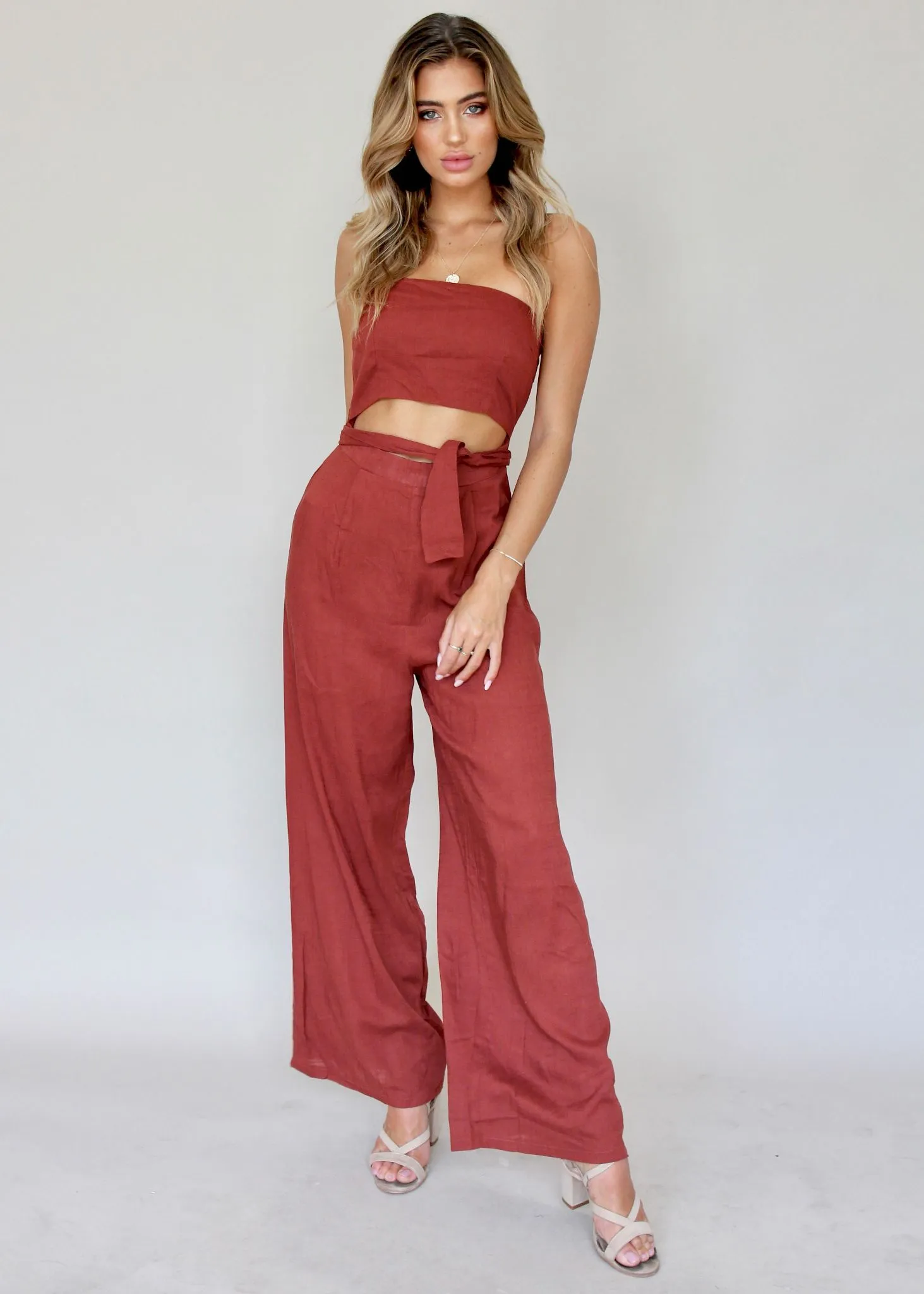 New Rules Pantsuit - Garnet