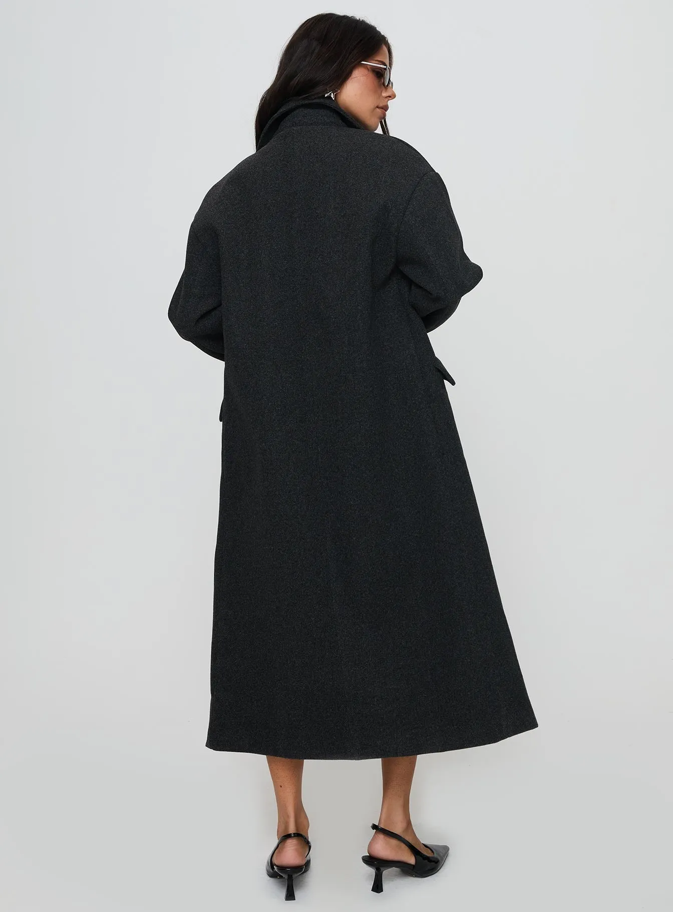 Night Shift Trench Coat Dark Grey