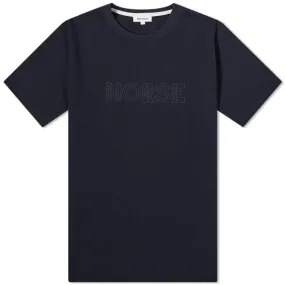 Norse Projects Johannes Norse Logo T-ShirtDark Navy