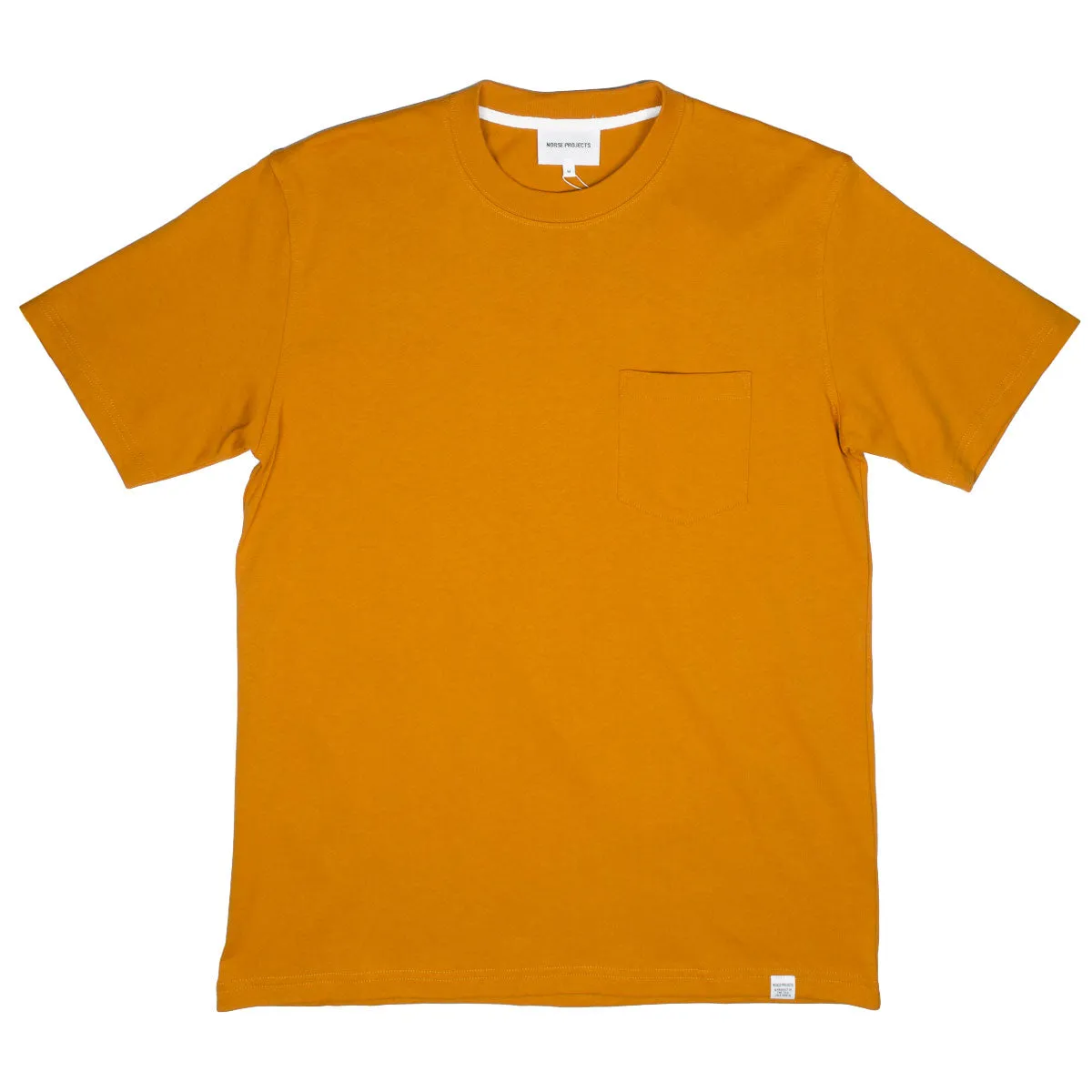 Norse Projects - Johannes Pocket T-shirt - Cadmium Orange