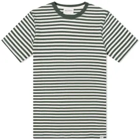 Norse Projects Niels Classic Stripe T-ShirtDartmouth Green