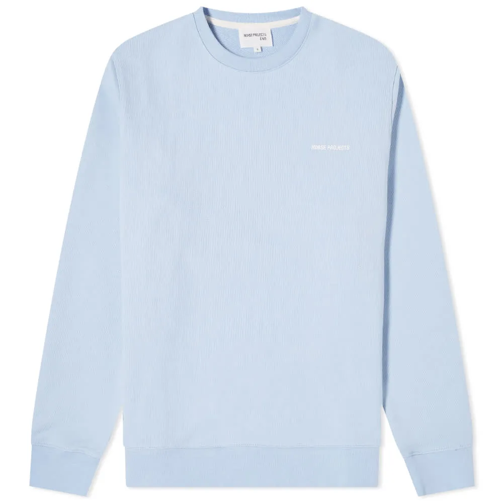 Norse Projects Vagn NP Logo Crew Sweat - END. ExclusiveClouded Blue